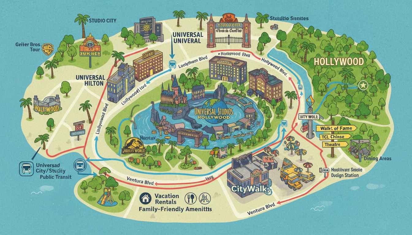 best place to stay when visiting universal studios california