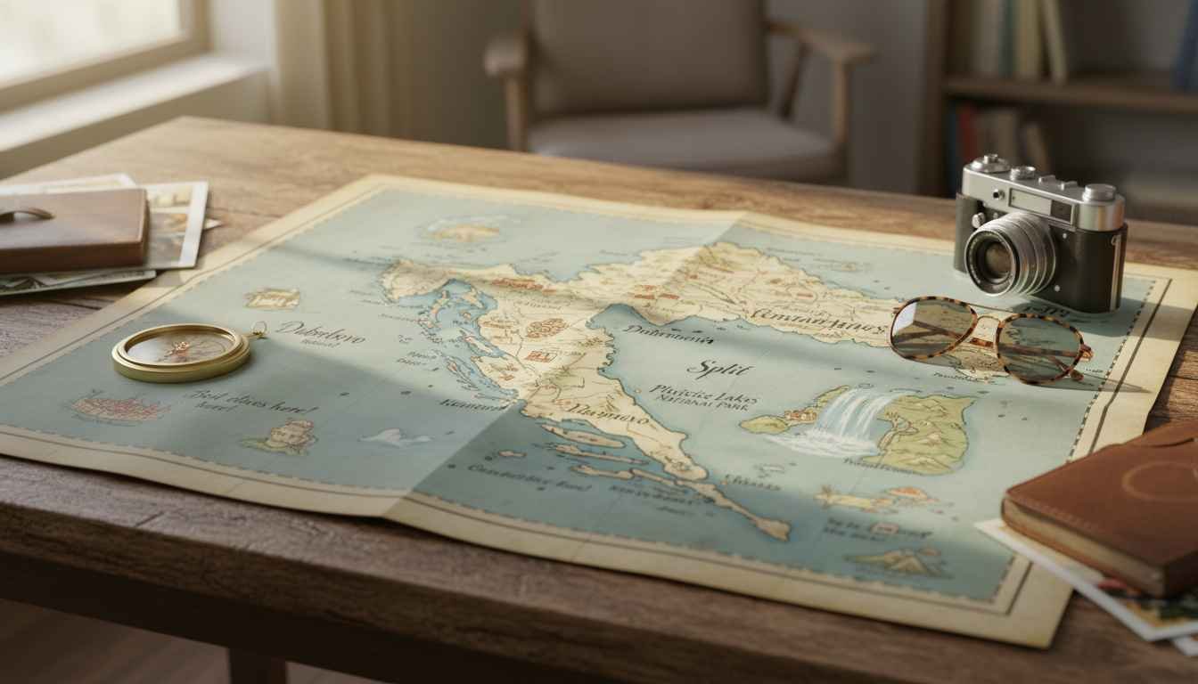 best places to visit in croatia map