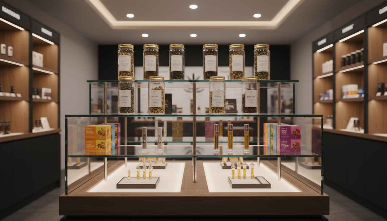 retail cannabis display riser