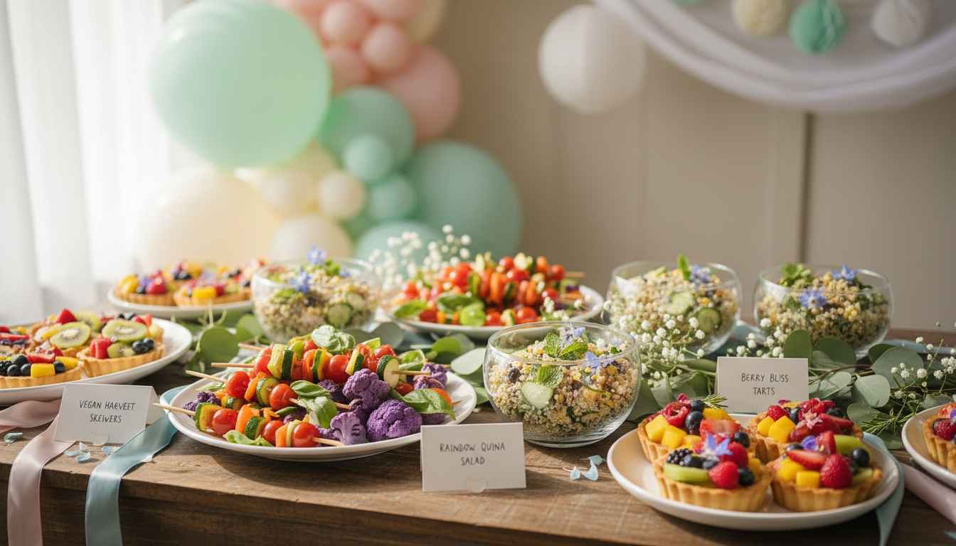 vegan baby shower food